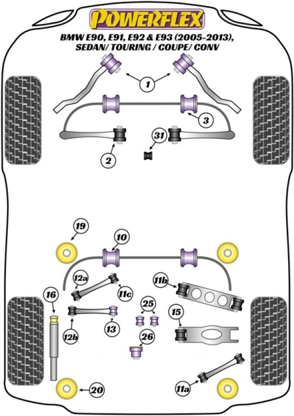 BMW E9X Suspension Diagram
